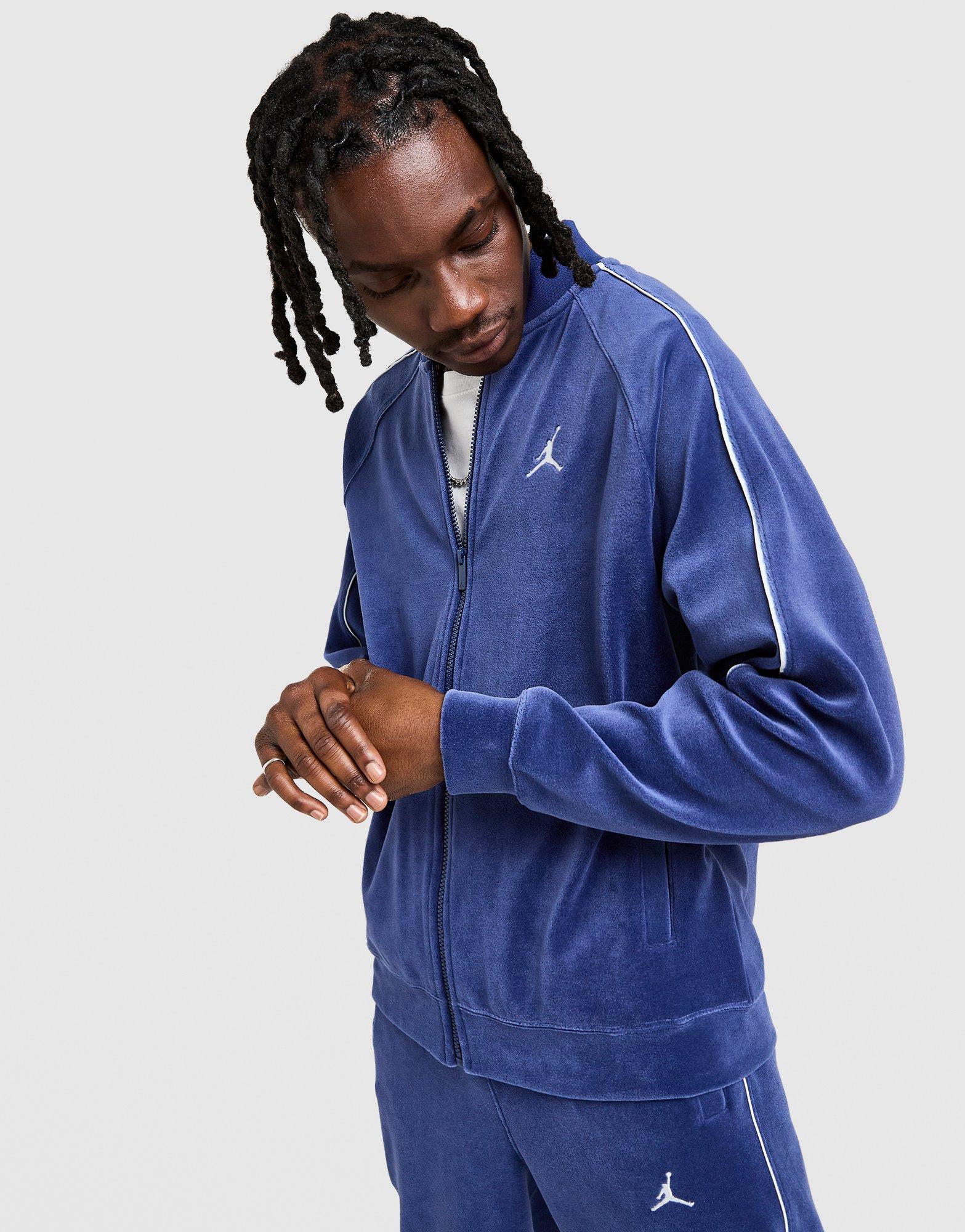 Blue Jordan Velour Track Top - JD Sports Singapore
