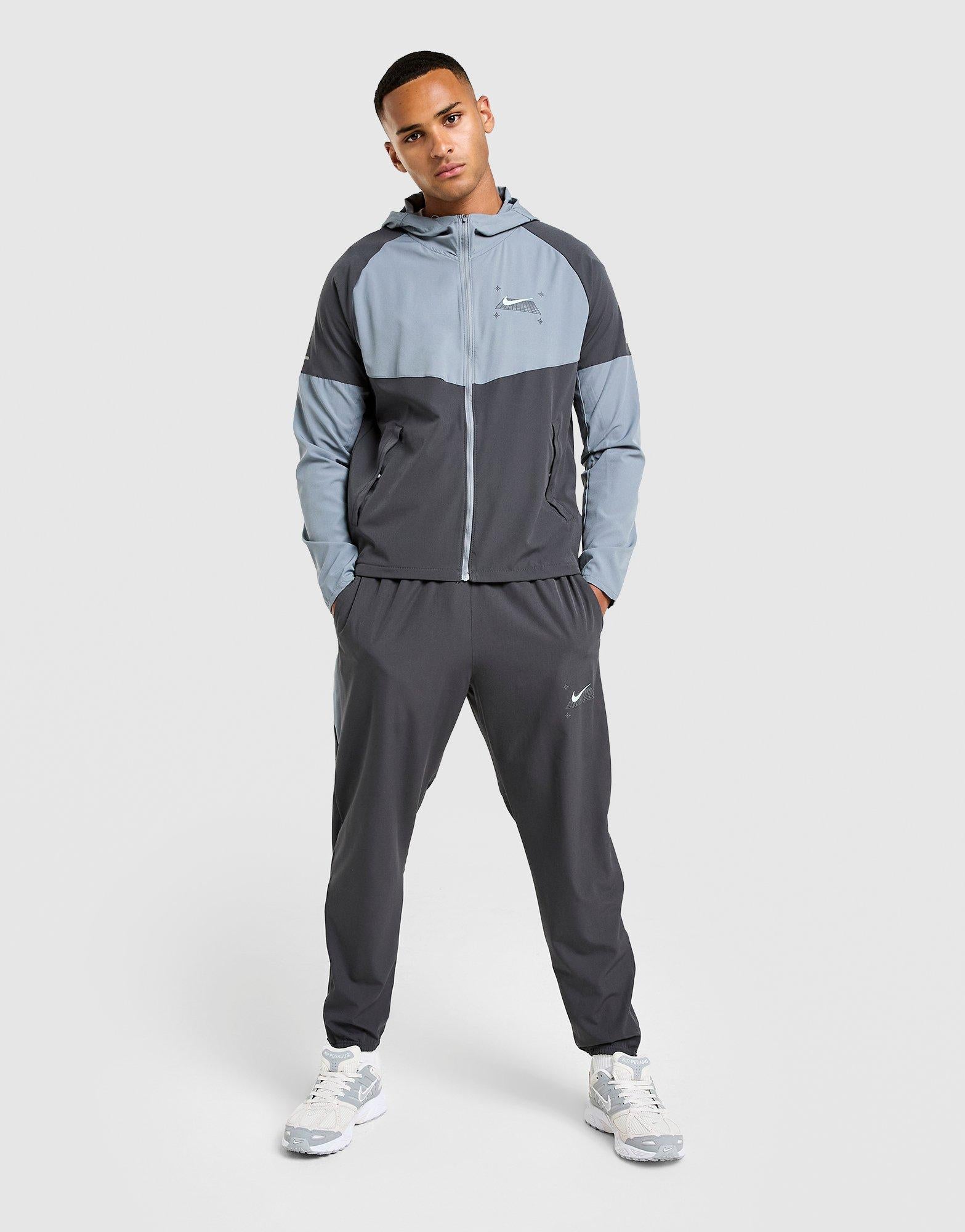 Grey Nike Grid Jacket - JD Sports Singapore
