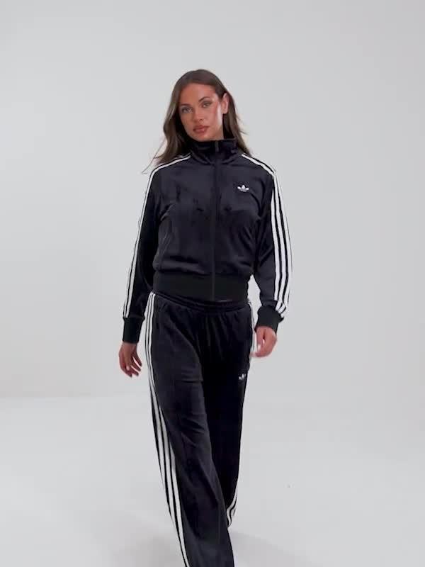 アディダス adidas VELOUR TRACKTOP Black adidas Velour 3-Stripes Track Top - JD Sports Singapore
