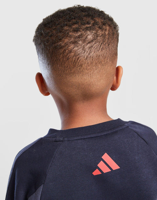 Colour Block Linear Crew Tracksuit Children's