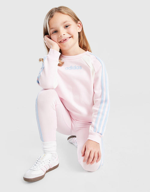 Colour Block Linear Crew Tracksuit Children's