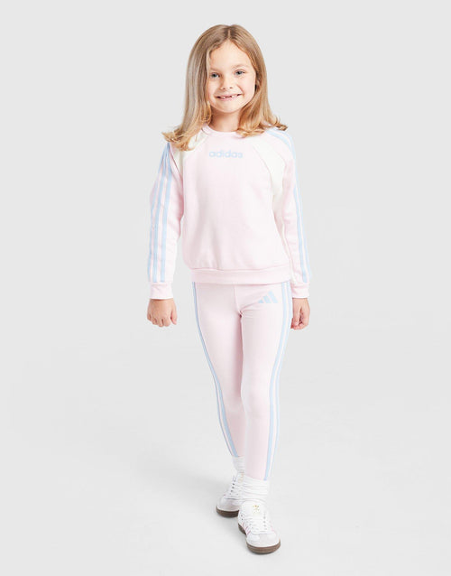 Colour Block Linear Crew Tracksuit Children's