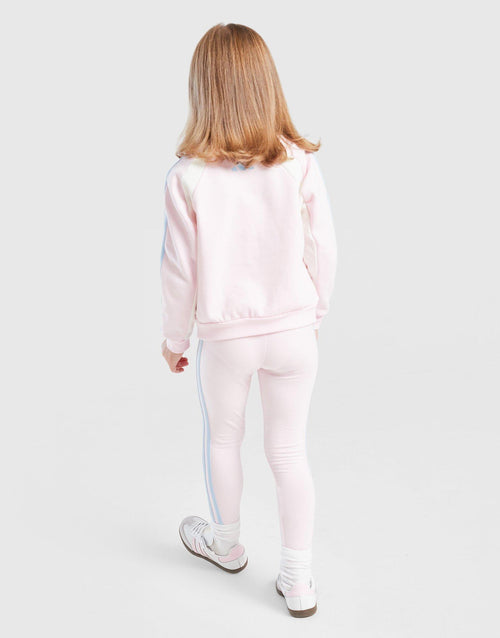 Colour Block Linear Crew Tracksuit Children's