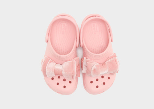 Classic Velvet Bow Clog Children