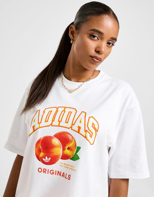 Peach Graphic Boyfriend T-Shirt