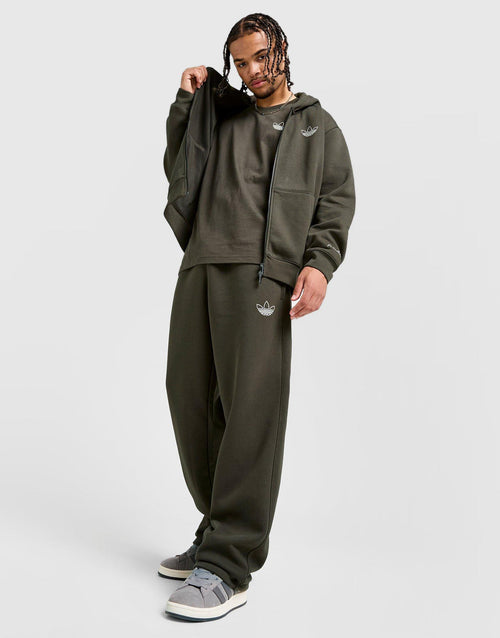 Chain Stitch Open Hem Joggers