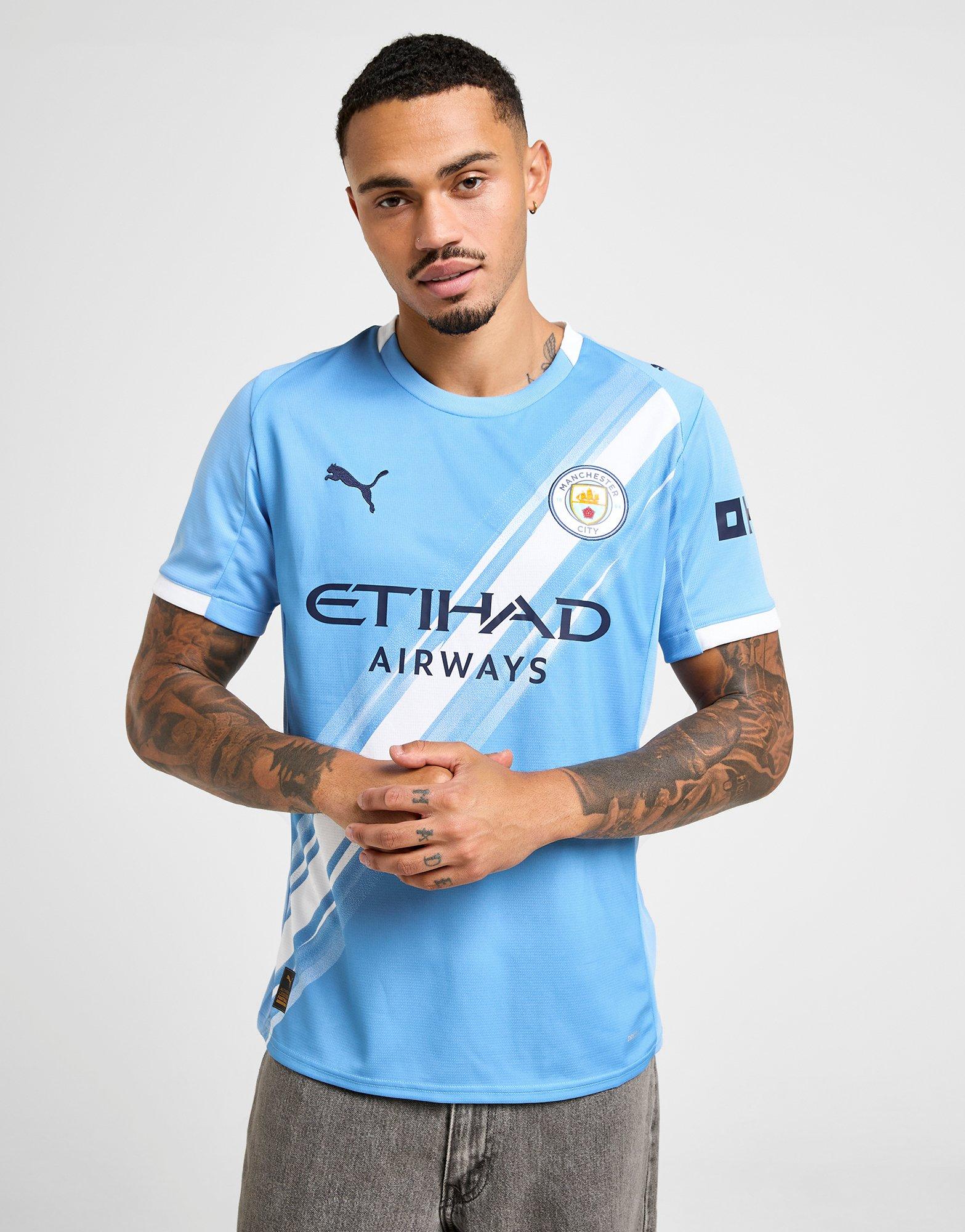 Blue Puma Manchester City FC 2025/26 Haaland #9 Home Shirt - JD