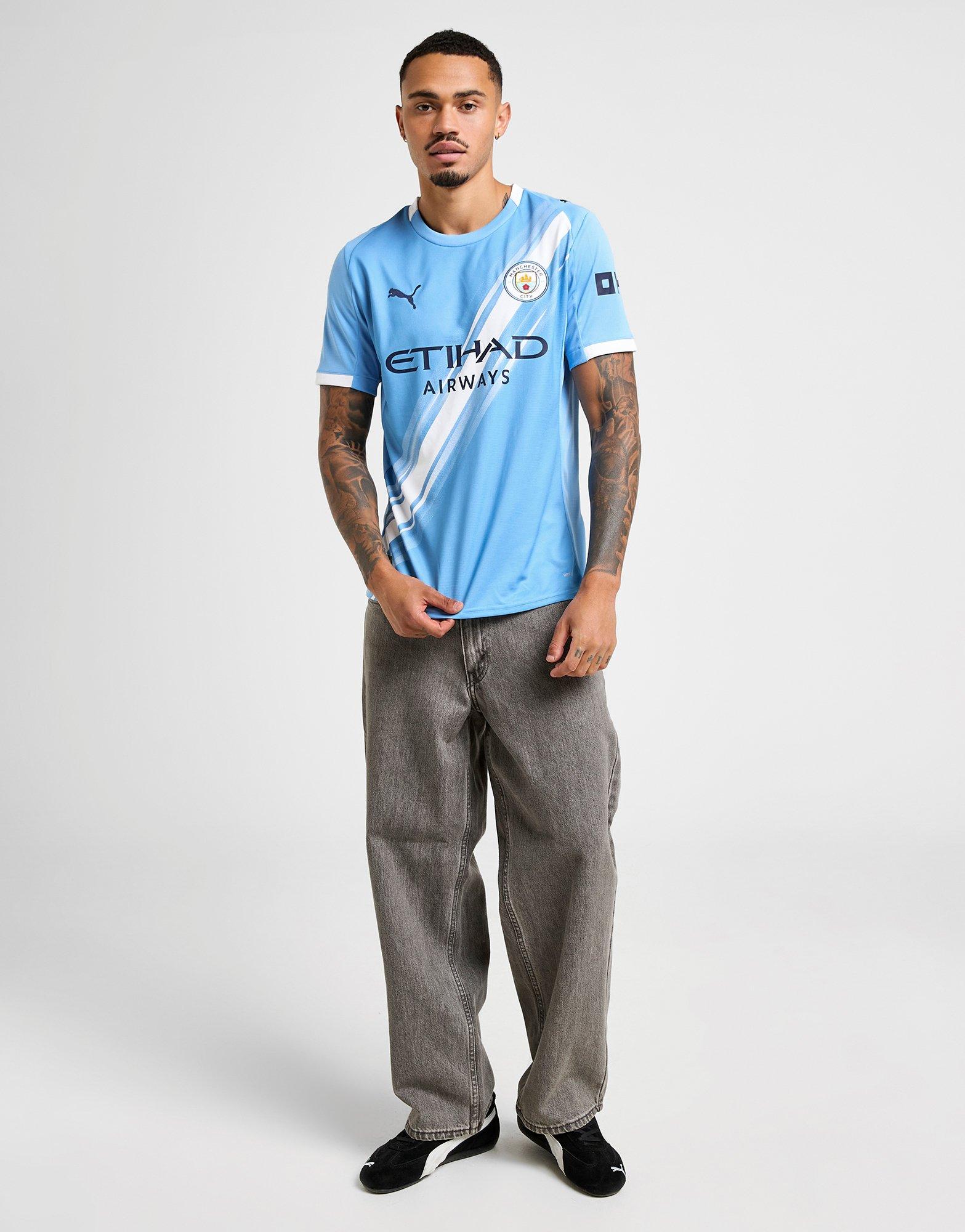 Blue Puma Manchester City FC 2025/26 Haaland #9 Home Shirt - JD