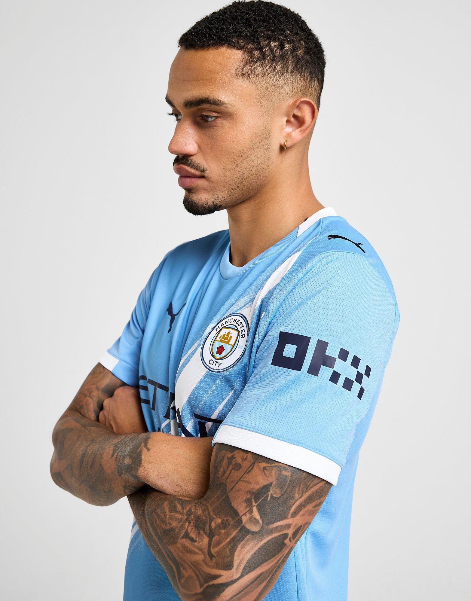 Blue Puma Manchester City FC 2025/26 Haaland #9 Home Shirt - JD