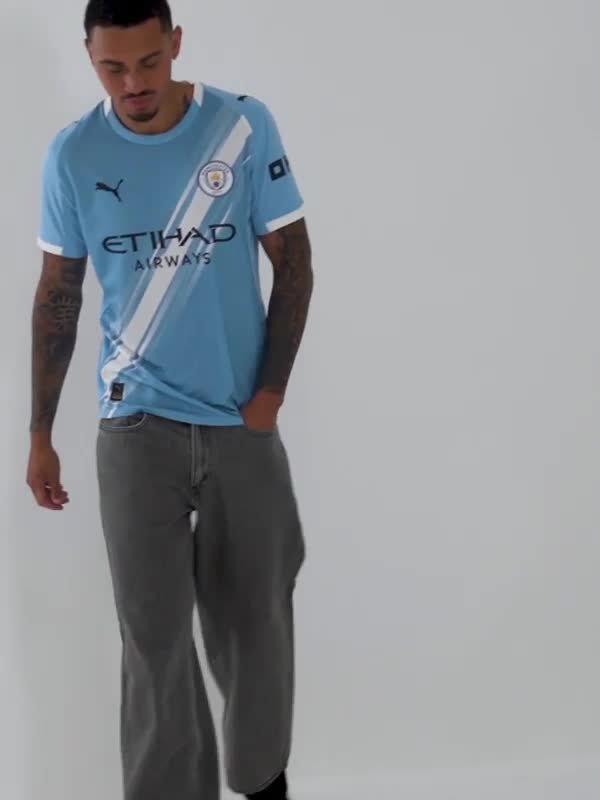 Blue Puma Manchester City FC 2025/26 Haaland #9 Home Shirt - JD