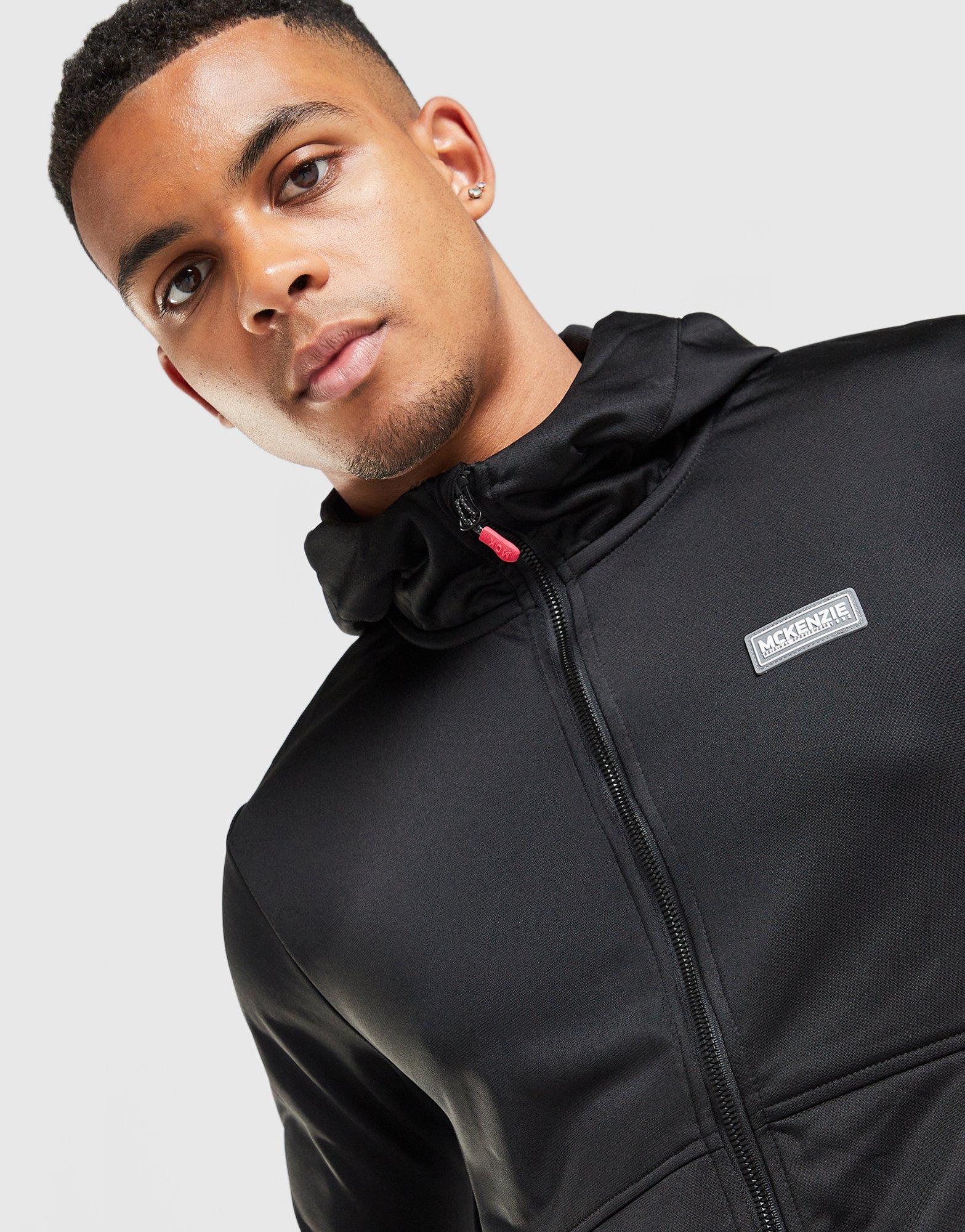 Black Mckenzie Dalston Poly Full Zip Tracksuit - JD Sports Singapore