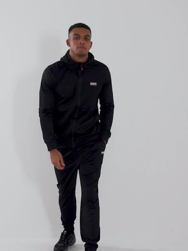 Black Mckenzie Dalston Poly Full Zip Tracksuit - JD Sports Singapore
