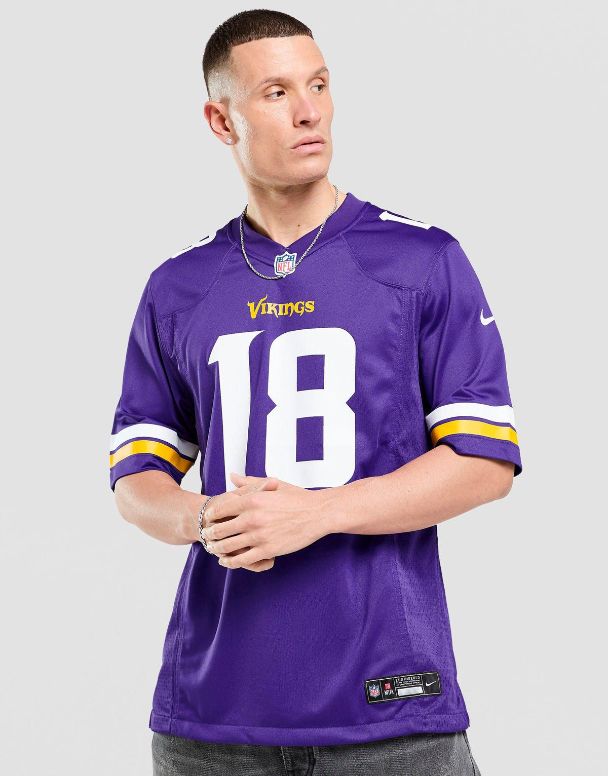 NFL Minnesota Vikings Jefferson #18 Jersey