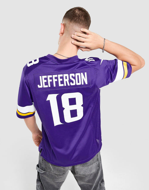 NFL Minnesota Vikings Jefferson #18 Jersey