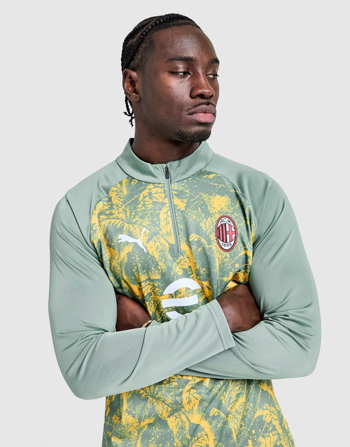AC Milan Warm Up 1/4 Zip Top