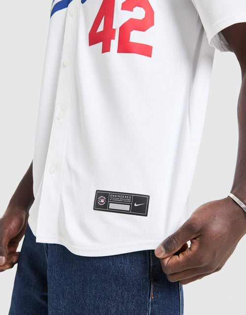 MLB LA Dodgers Robinson #42 Home Jersey