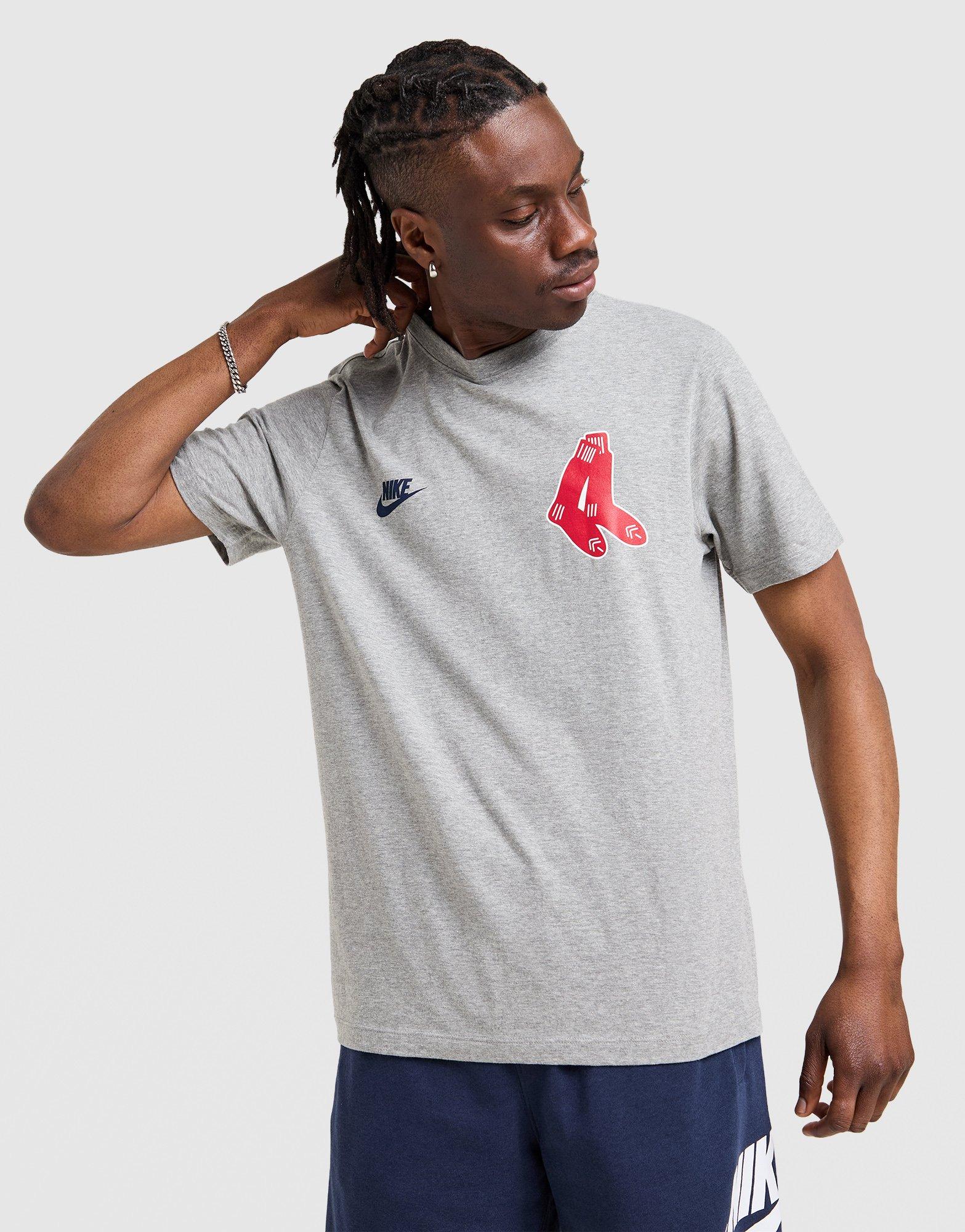 Grey Nike MLB Boston Red Sox Club T-Shirt - JD Sports Singapore
