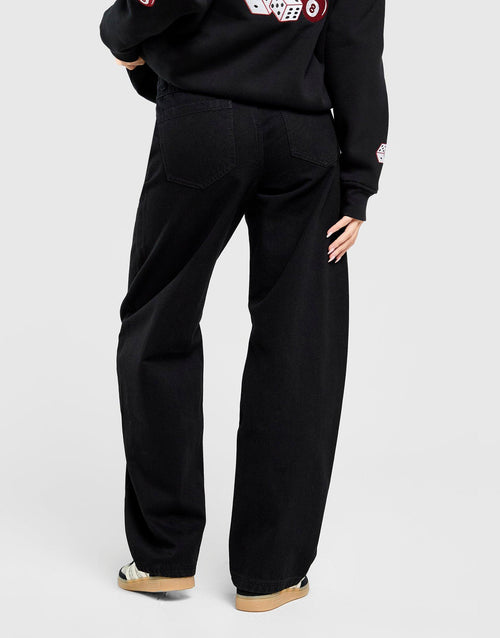 Mid-Rise Barrel Jeans