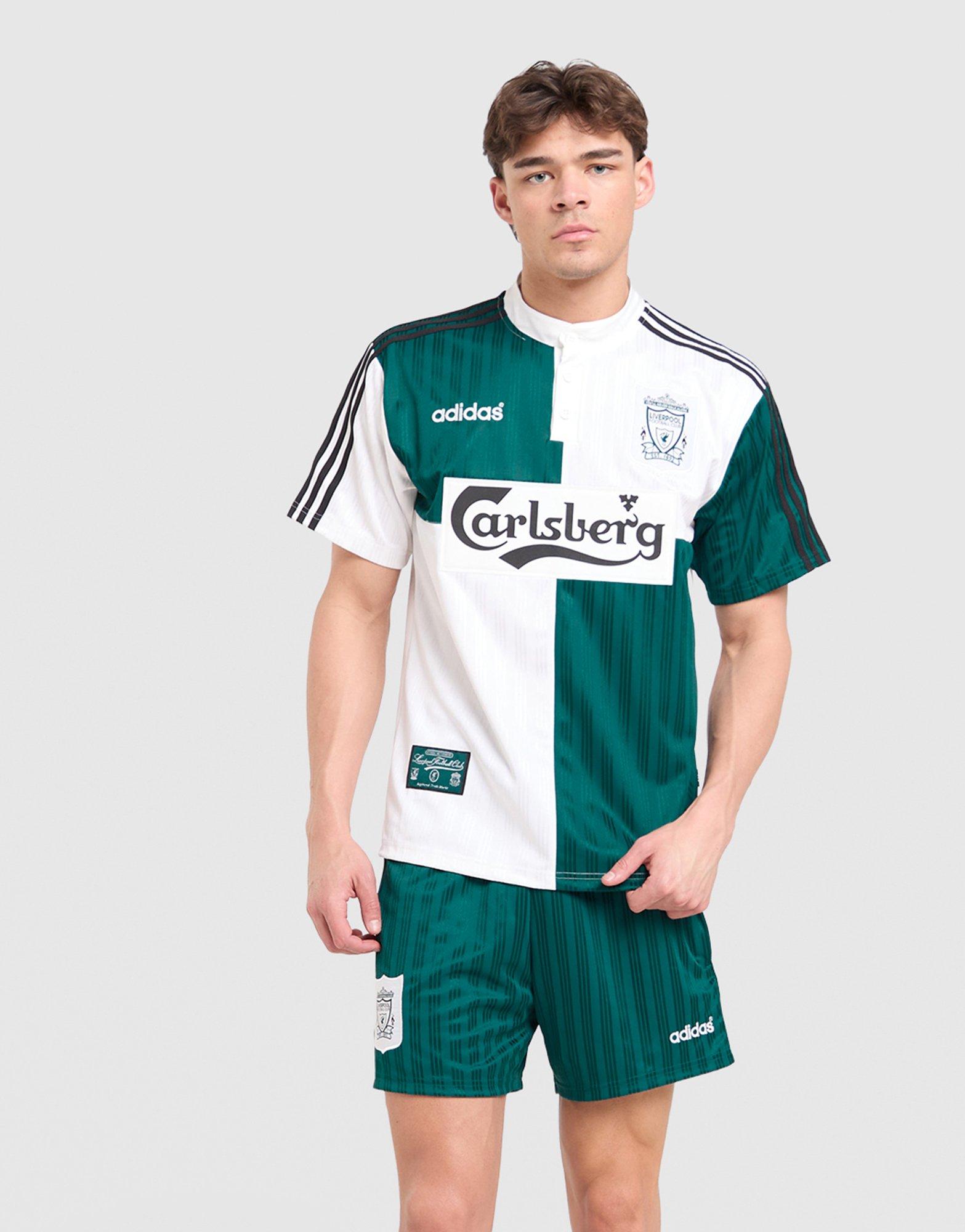 White adidas x Liverpool FC 95/96 Away Jersey - JD Sports Singapore