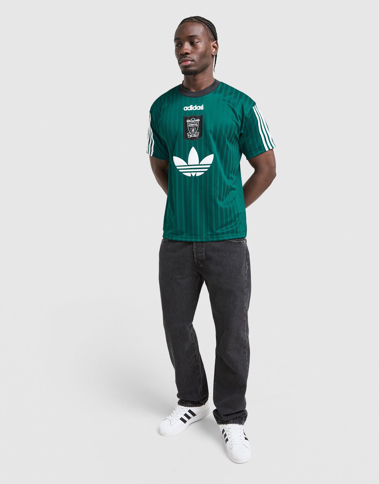 Green adidas x Liverpool FC 95/96 Away T-Shirt - JD Sports Singapore