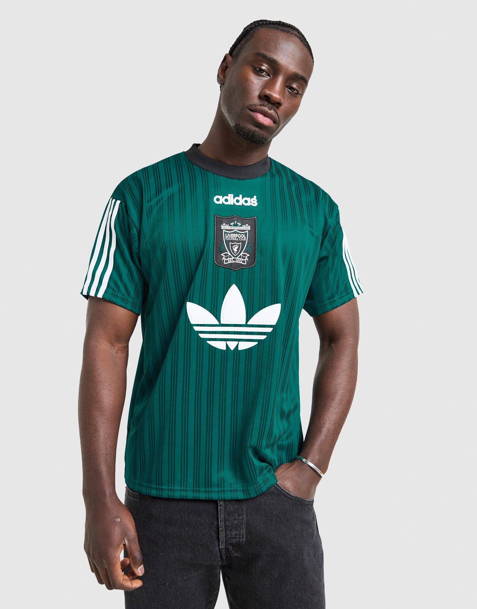 Green adidas x Liverpool FC 95/96 Away T-Shirt - JD Sports Singapore