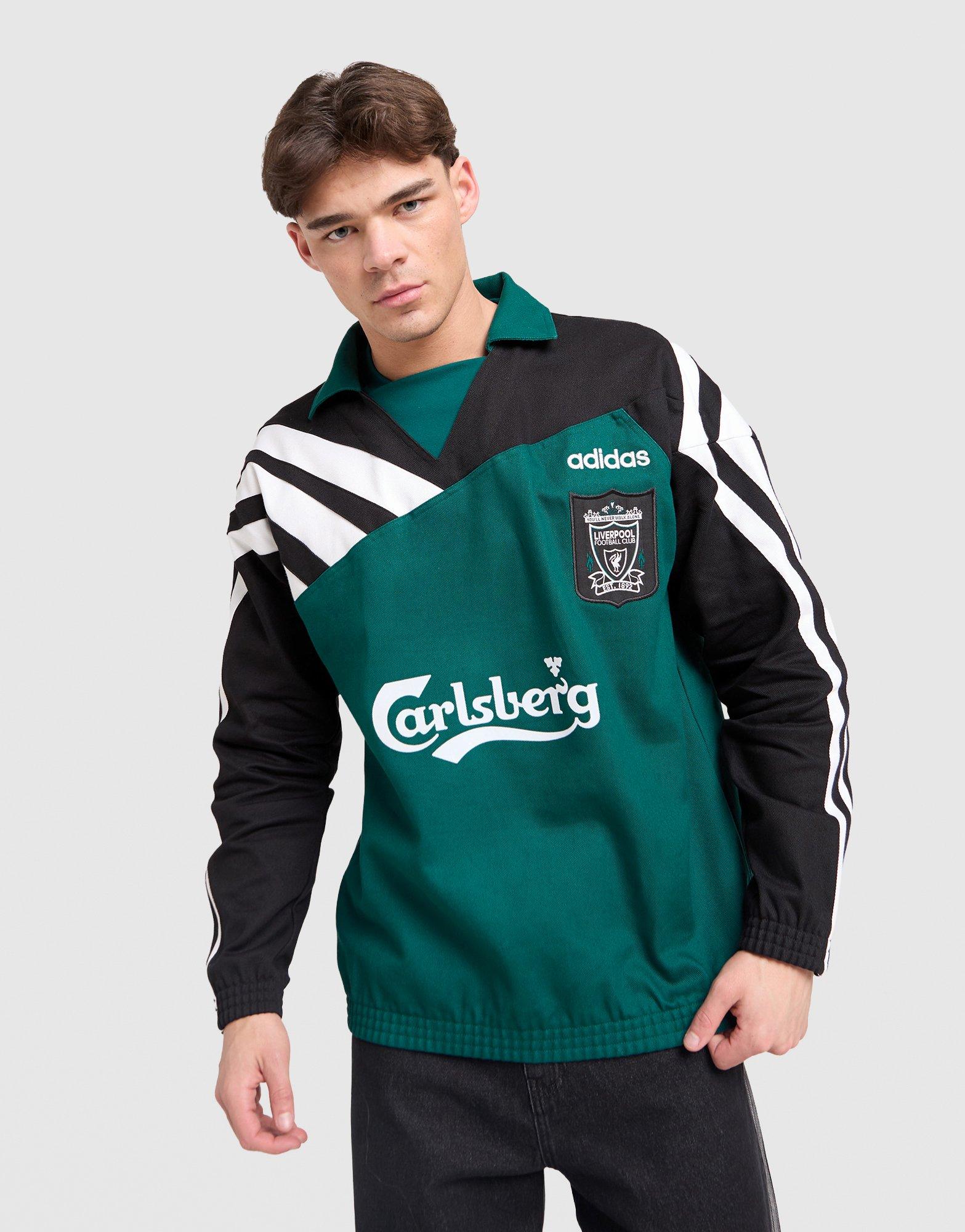 Green adidas Liverpool FC 95/96 Away Drill Top - JD Sports Singapore
