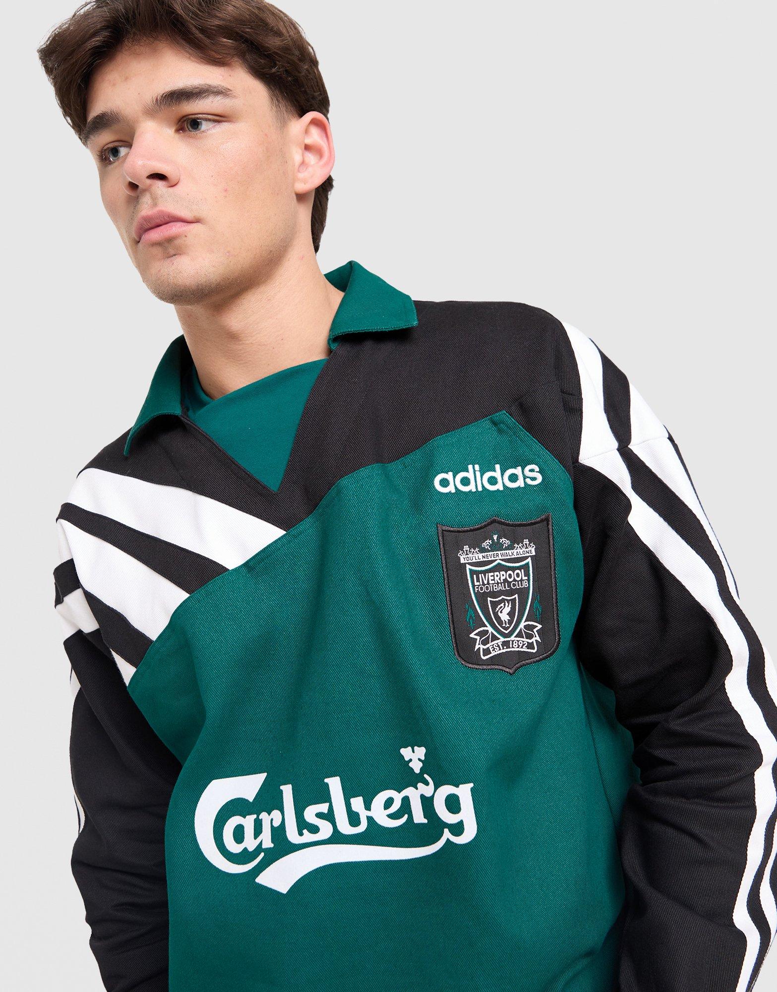 Green adidas Liverpool FC 95/96 Away Drill Top - JD Sports Singapore