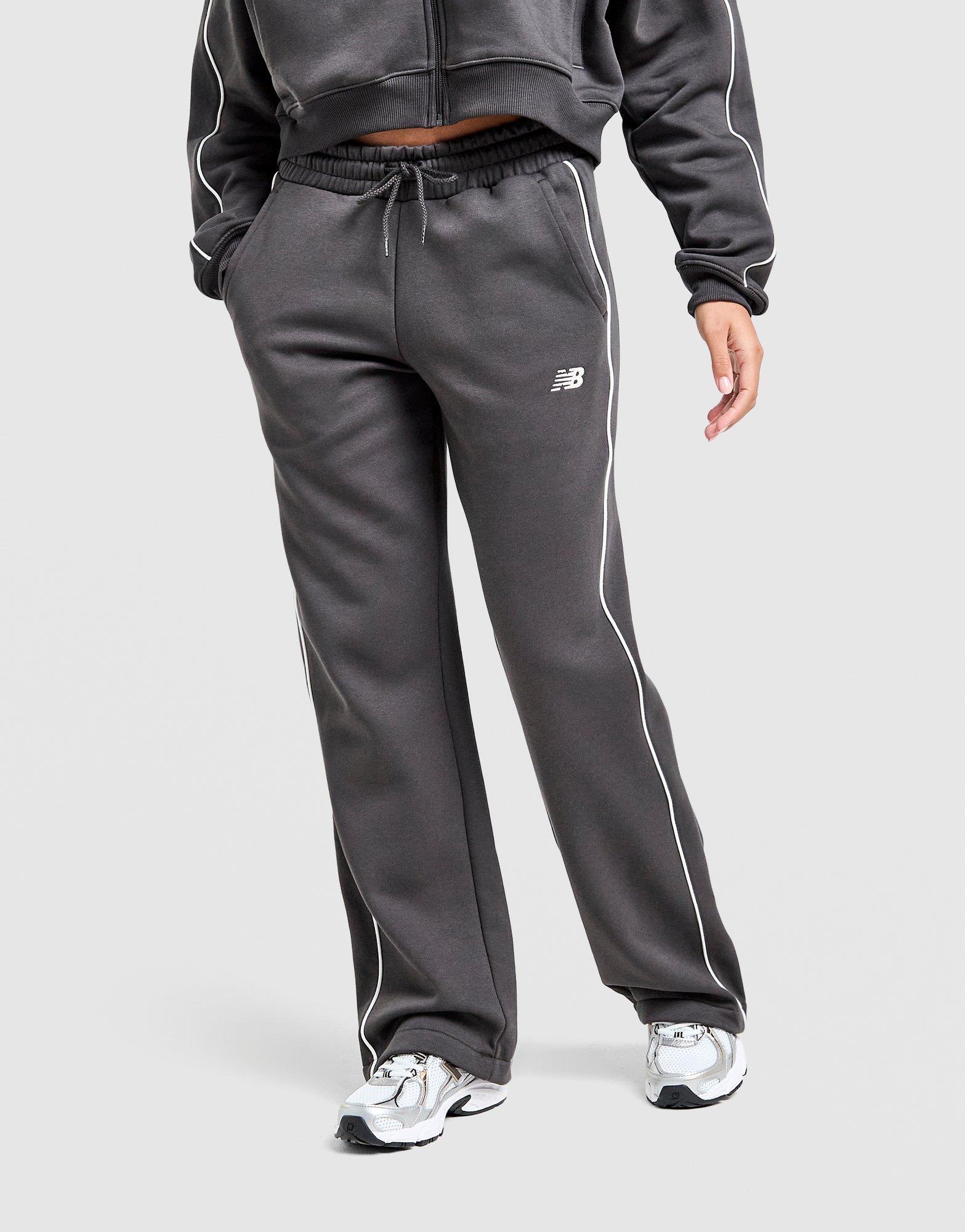 Black New Balance Pipe Wide Leg Joggers - JD Sports Singapore