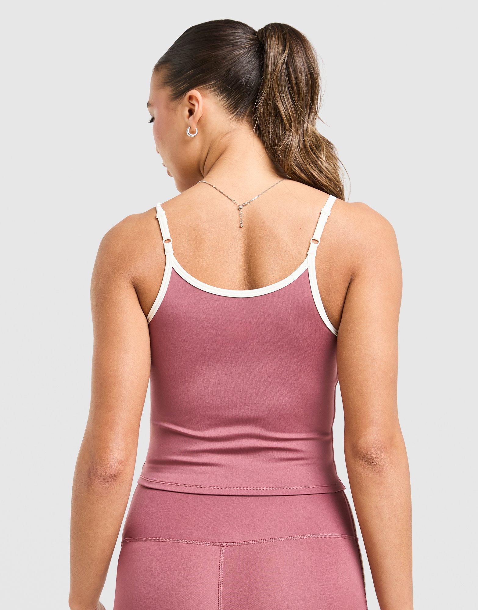 Pink New Balance Pipe Strappy Tank Top - JD Sports Singapore