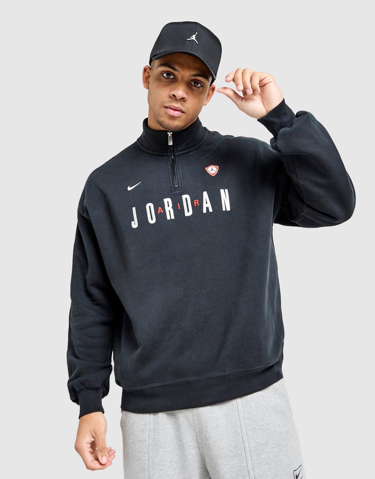ｊｊ Black Jordan Flight Graphic 1/2 Zip Fleece - JD Sports Singapore