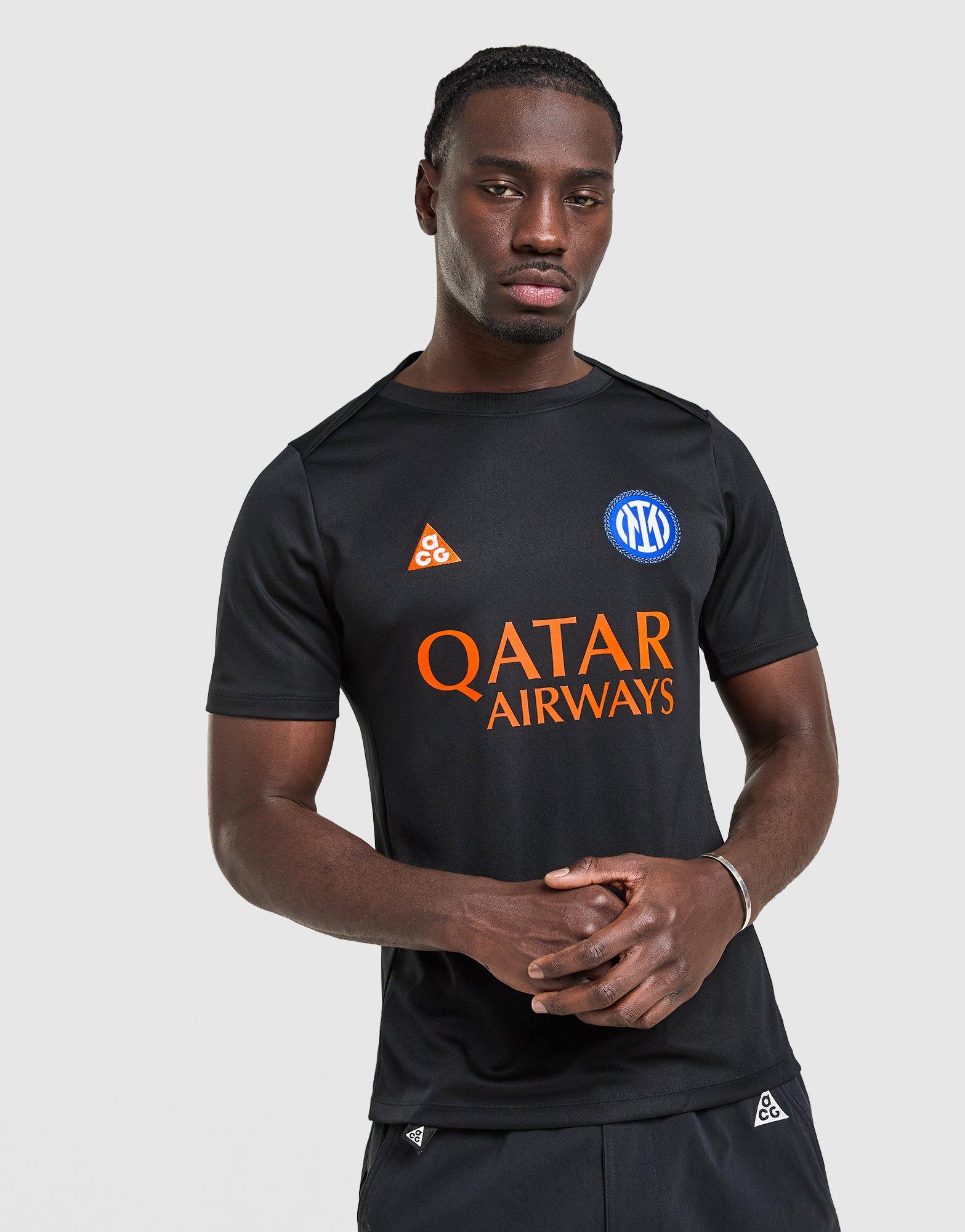 Black Nike ACG Inter Milan Pre Match T-Shirt - JD Sports Singapore