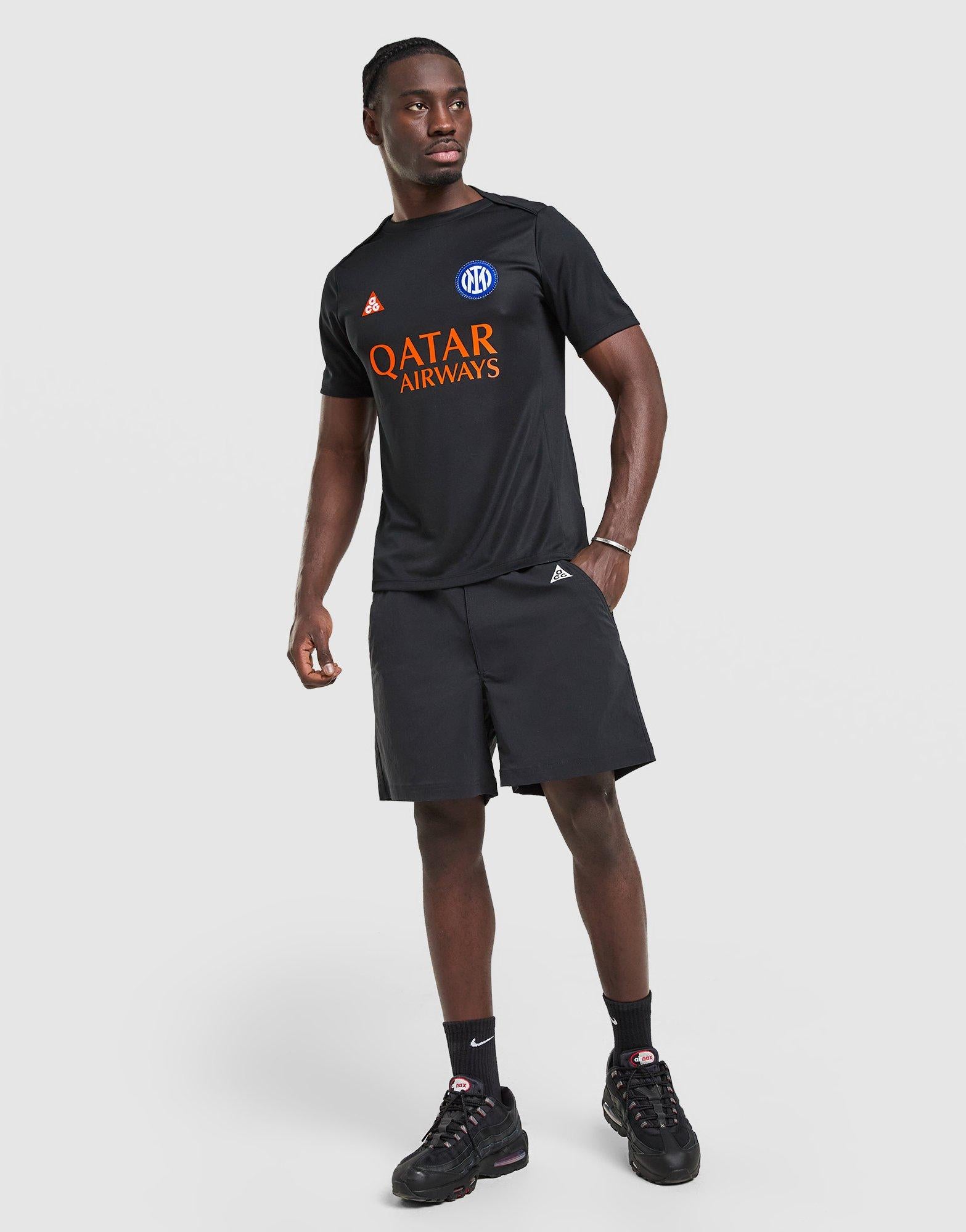 Black Nike ACG Inter Milan Pre Match T-Shirt - JD Sports Singapore