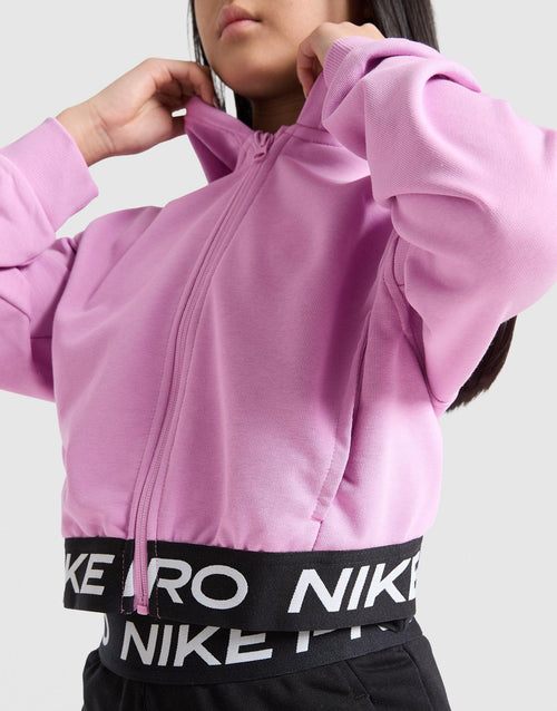 Girls' Pro Crop Full Zip Hoodie Junior