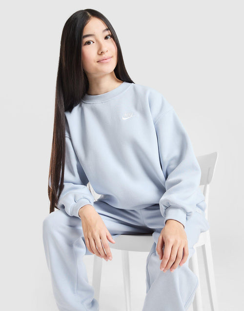 Girls' Club Oversized Crew Sweatshirt Junior