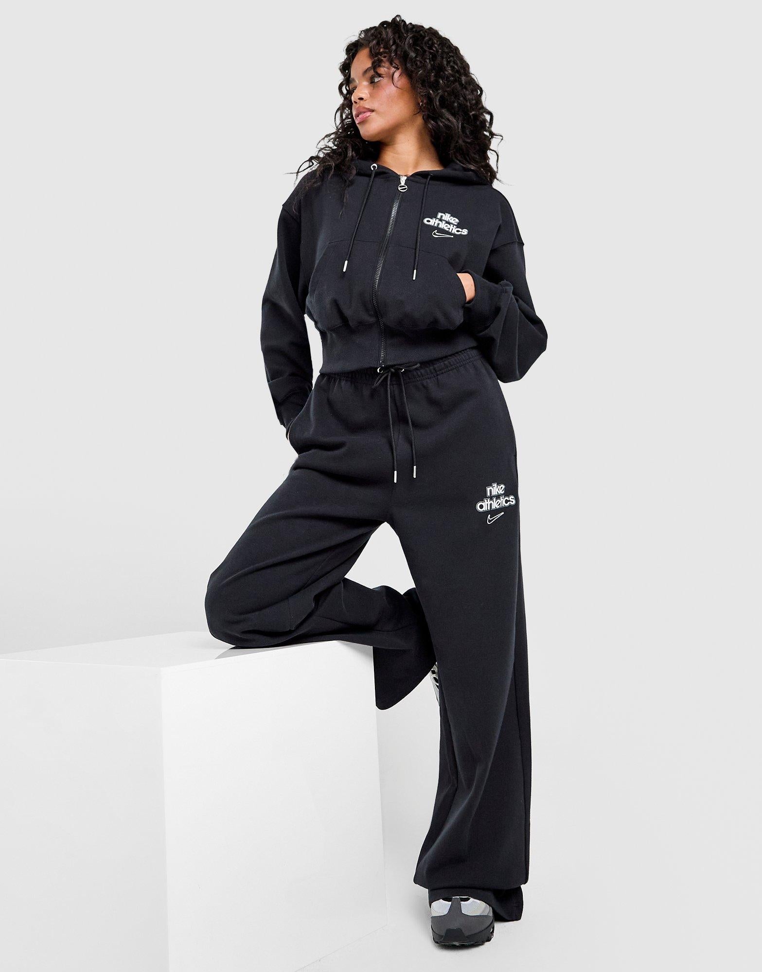 Graphic Swoosh Wide Leg Joggers