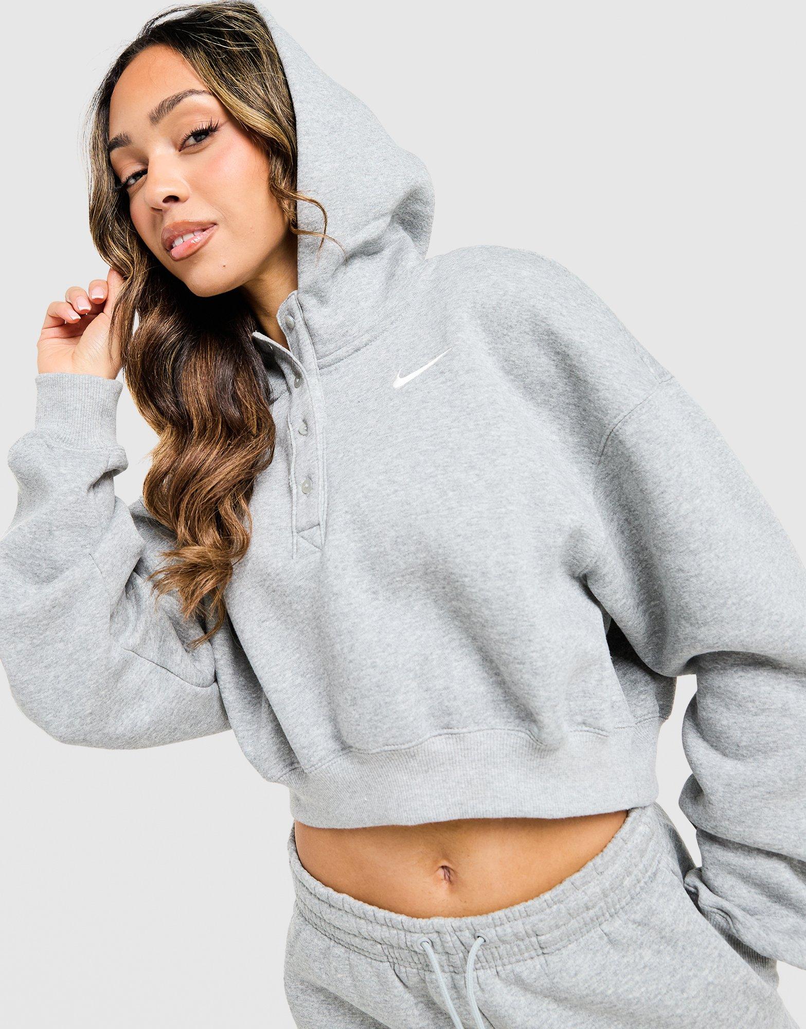 Phoenix Henley Crop Hoodie
