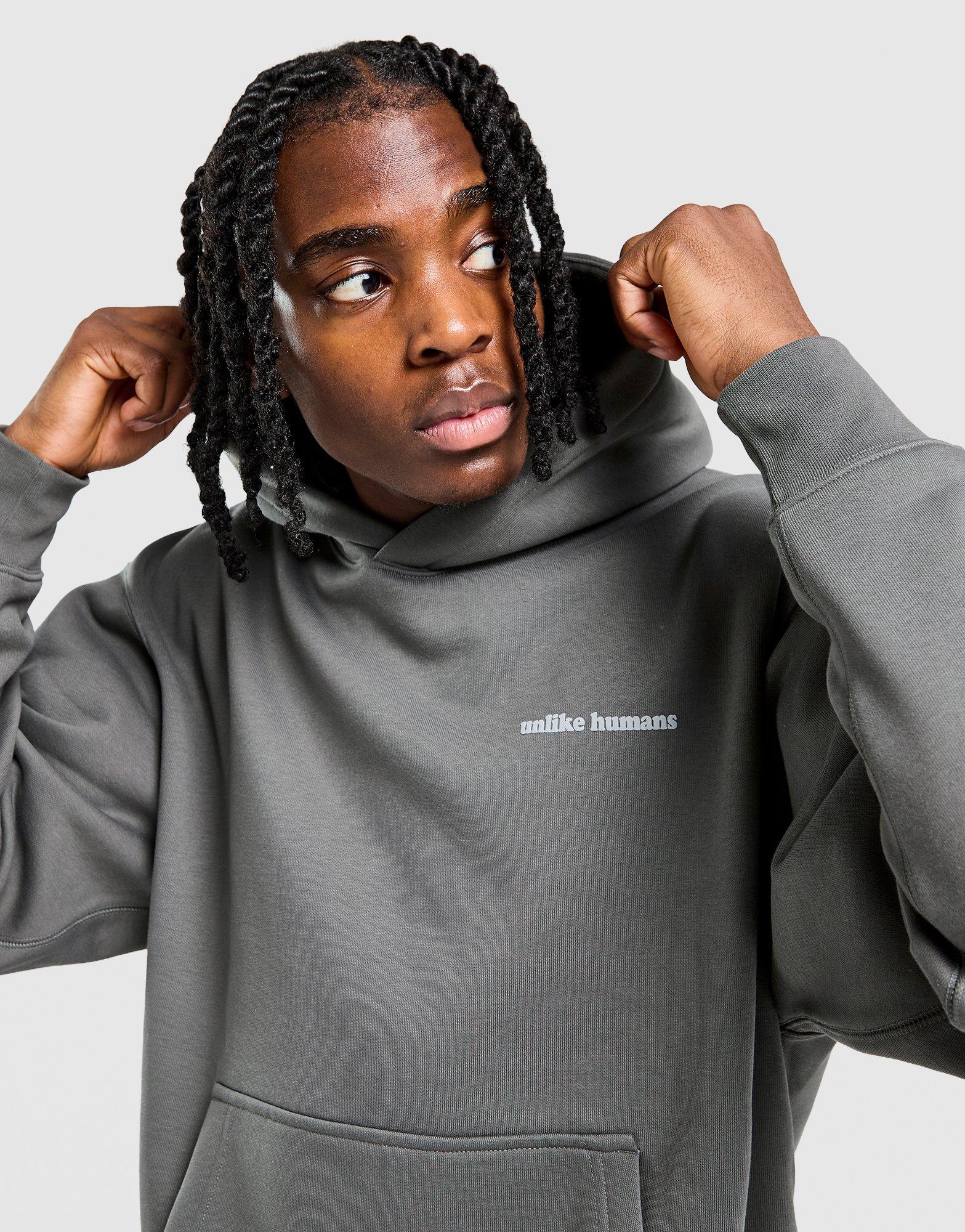 Grey Unlike Humans Ridge Hoodie - JD Sports Singapore