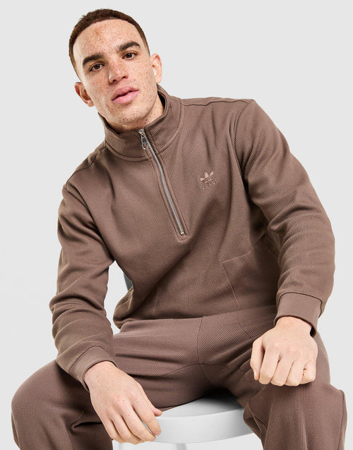 Waffle 1/4 Zip Sweatshirt
