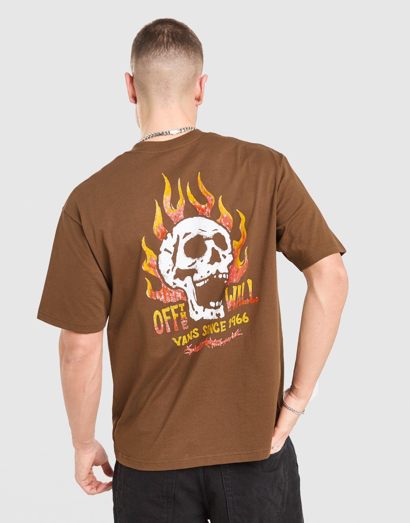 Brown Vans Off The Wall Fever T-Shirt - JD Sports Singapore