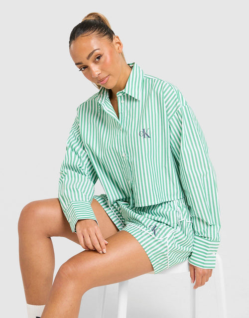 Striped Poplin Shirt