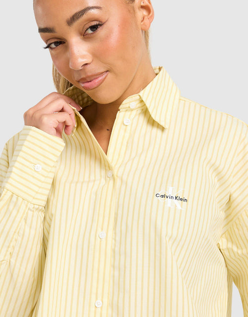 Striped Poplin Shirt