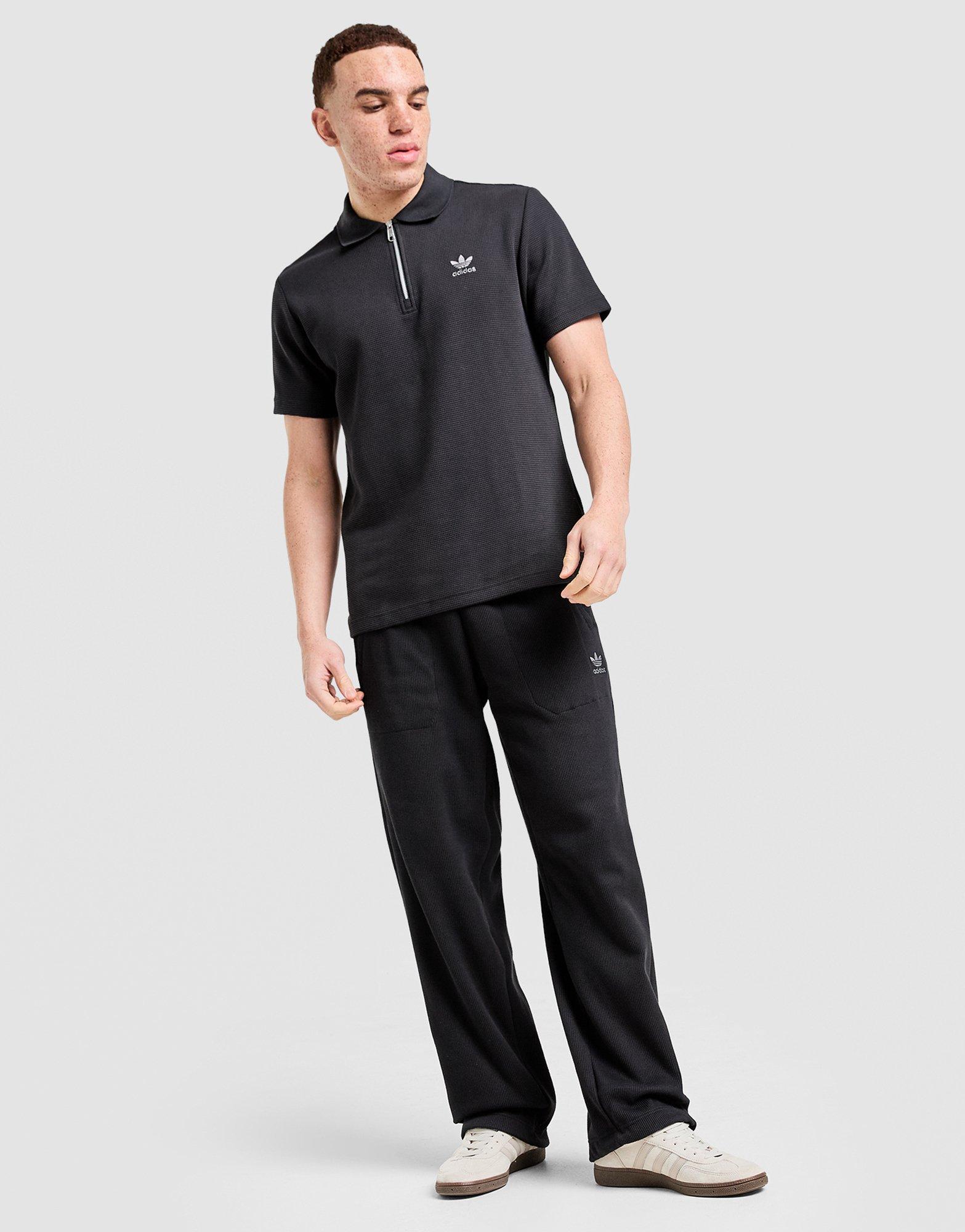 Black adidas Waffle Polo Shirt - JD Sports Singapore