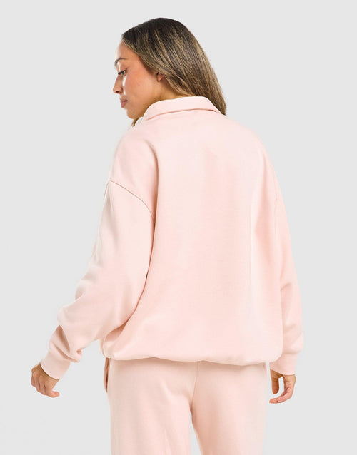 Emblem Collar Sweatshirt