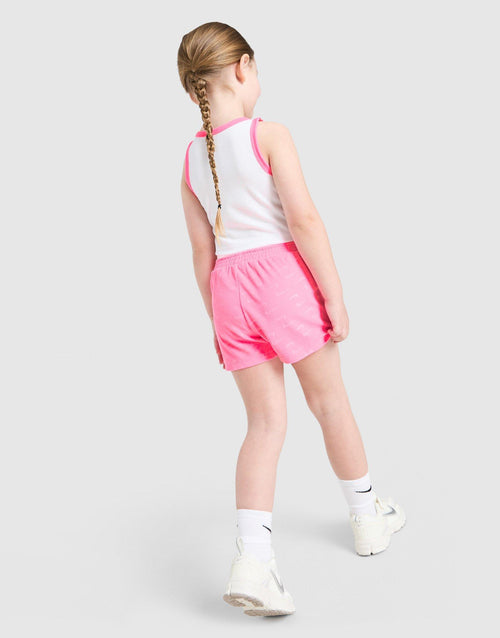 Girls' Ribbed Vest/Running Shorts Set Children