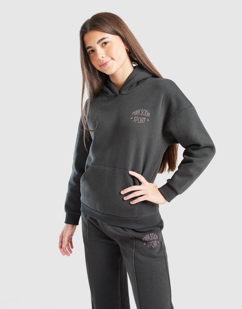 Rhinestone Overhead Hoodie Junior's