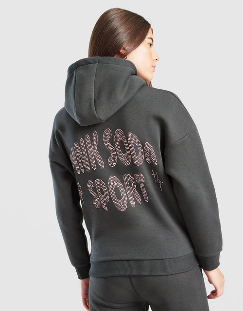 Rhinestone Overhead Hoodie Junior's
