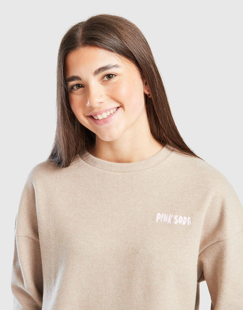 Ava Knit Crew Sweatshirt Junior's