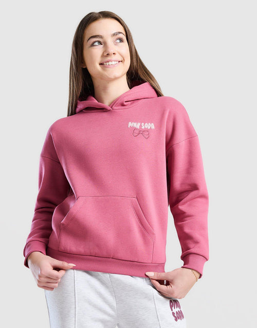 Applique Bow Hoodie Junior's