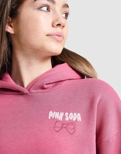 Applique Bow Hoodie Junior's