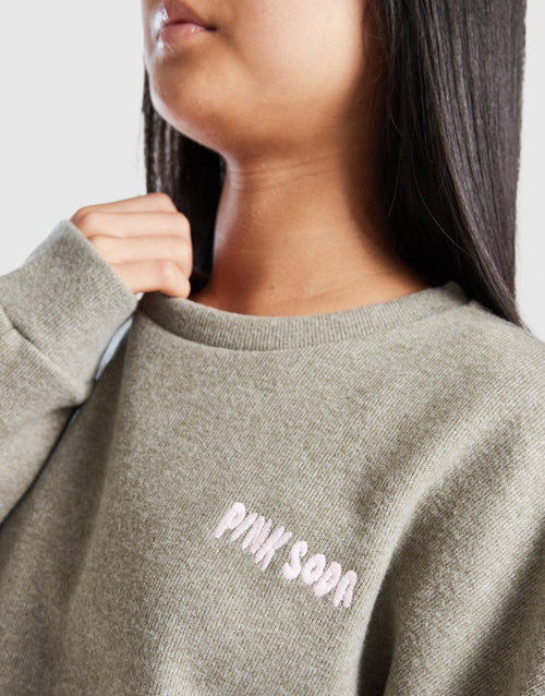 Ava Knit Crew Sweatshirt Junior's